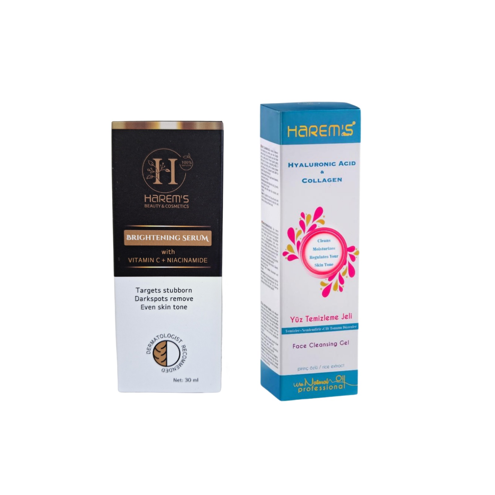  Vitamin C & Niacinamide Brightening Serum+ Face Cleansing Gel